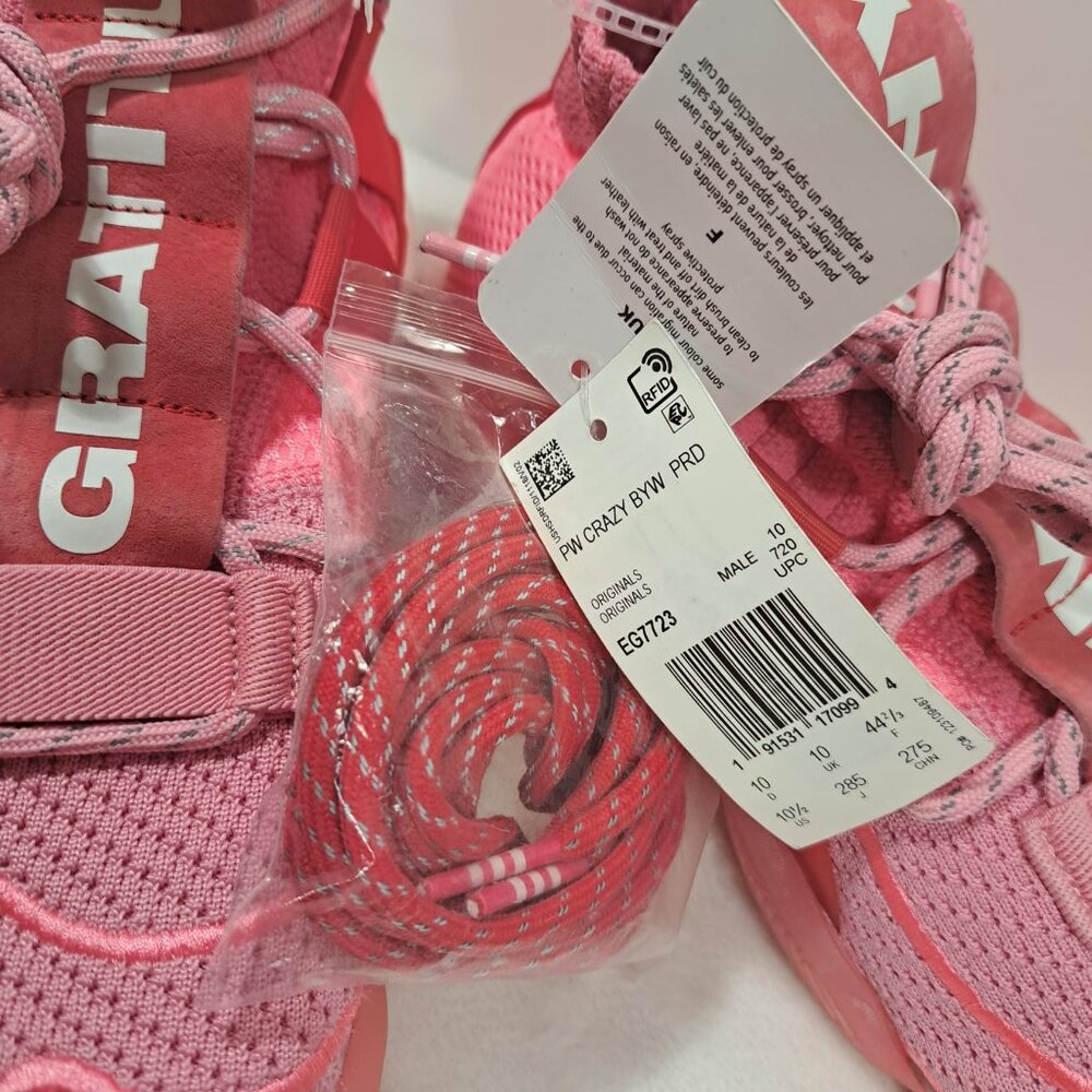 ADIDAS Crazy By Pharrell Williams Mens Size 10.5 Basketball‎ Shoes Hyper Pink - Picture 11 of 12